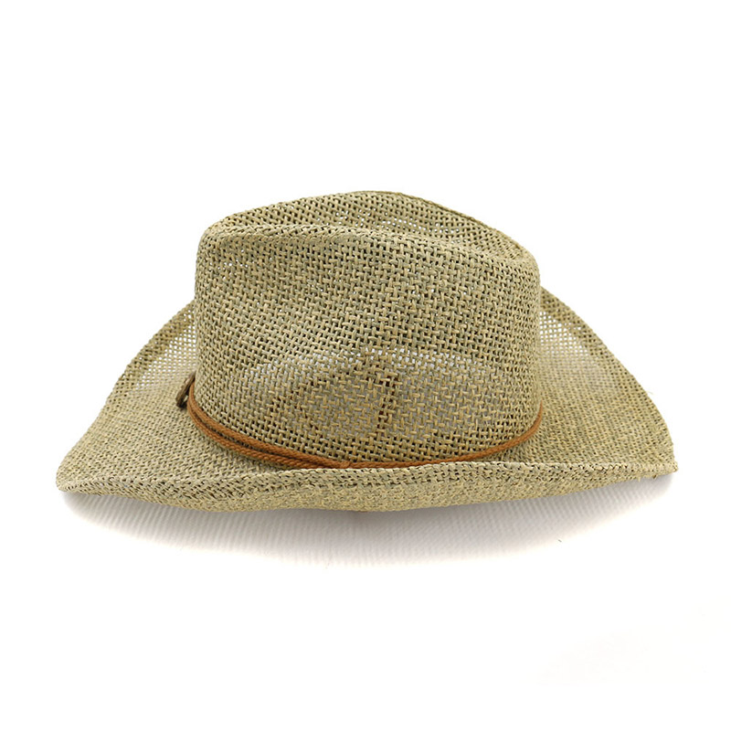 Justerbar Strap Cowboy Sun Straw Hats