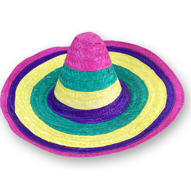 Färgglad bambu Sombrero