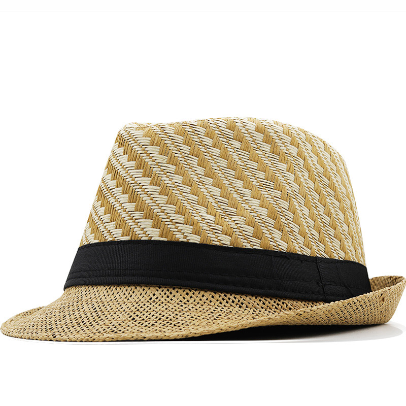 Hot Sale Check Halm kubansk Fedora Sun Hat