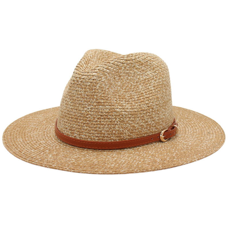 Mix Color Straw Woven Herr Fedora Beach Hat