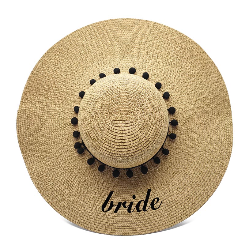 Personlig Honeymoon Bride Ladys Floppy Sun Hat