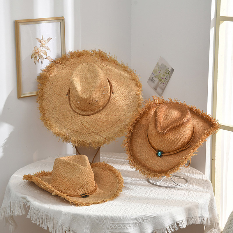 Raffia Straw Cowboyhatt