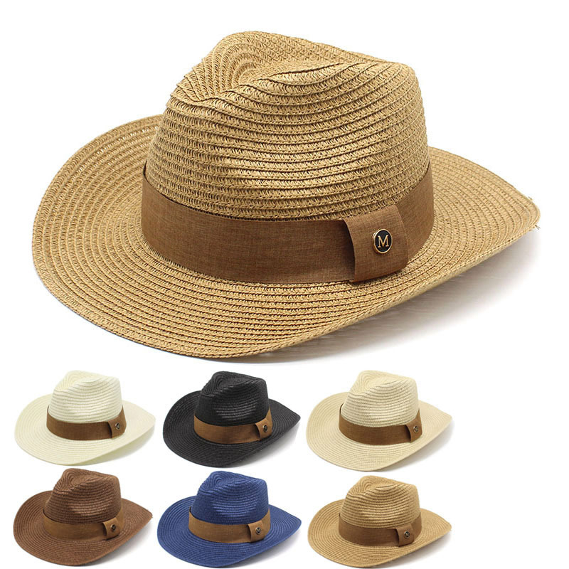 Straw Braid Summer Beach Cow Boy Hats