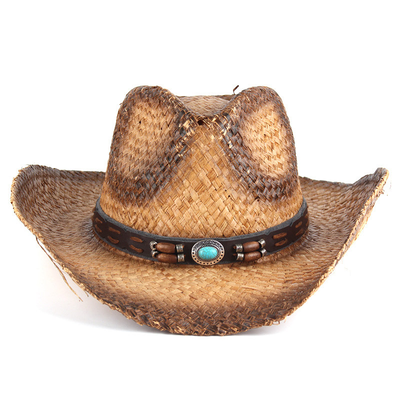 Summer Beach Raffia Cowboy Hattar